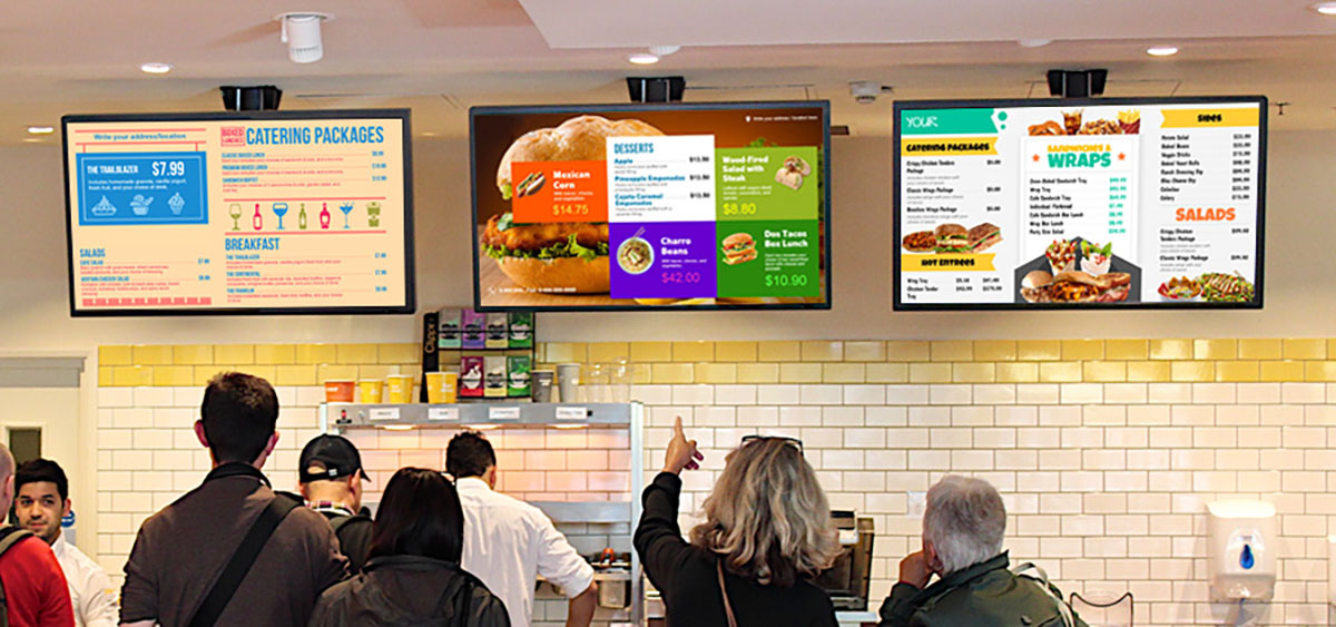 Create a digital menu board